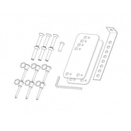 KV2 Audio SL Top Bracket Quick Pins Zestaw zaczepu górnego z pinami Quick Lock do systemu SL